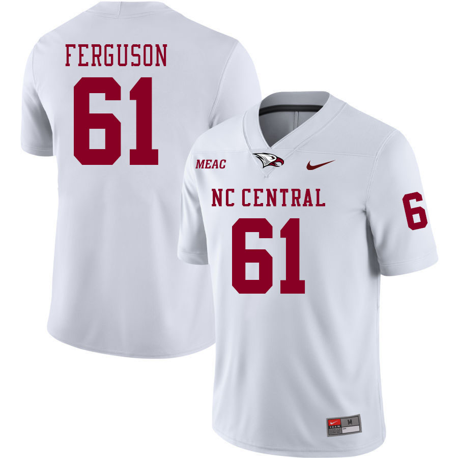 Men-Youth #61 Torrie Ferguson North Carolina Central Eagles 2023 College Football Jerseys Stitched-W